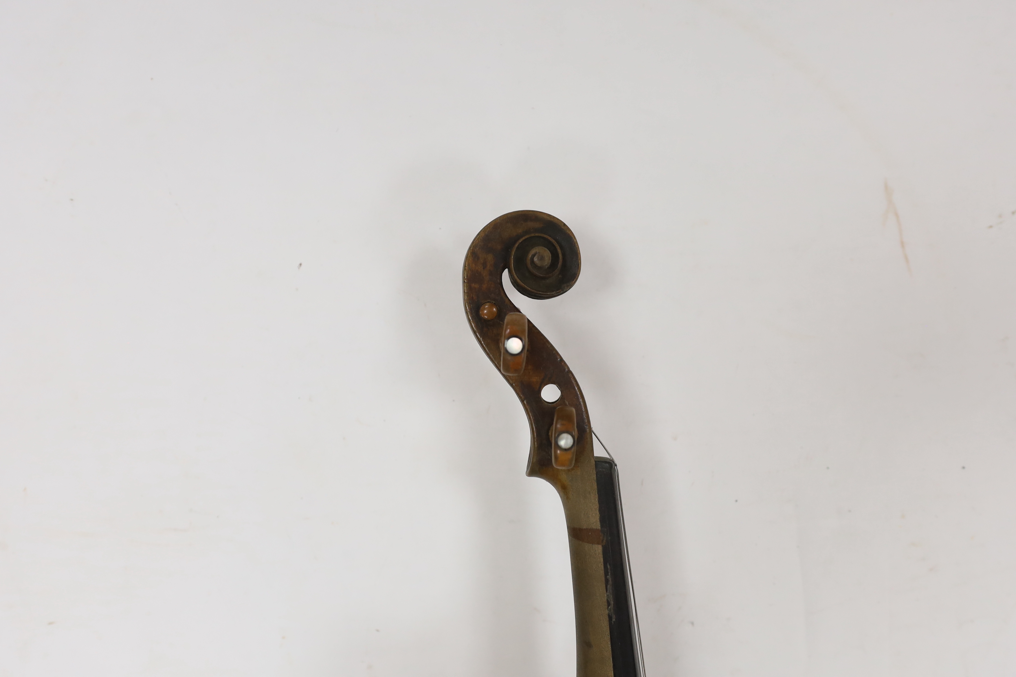 Two late 19th/early 20th cased century violins